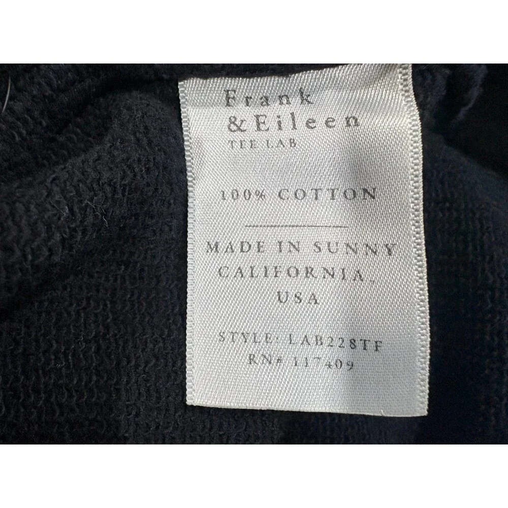 Frank & Eileen Tee Lab Black Short Sleeve Cape Sweatshirt Boho Goth Sz OS Stain - Picture 10 of 10